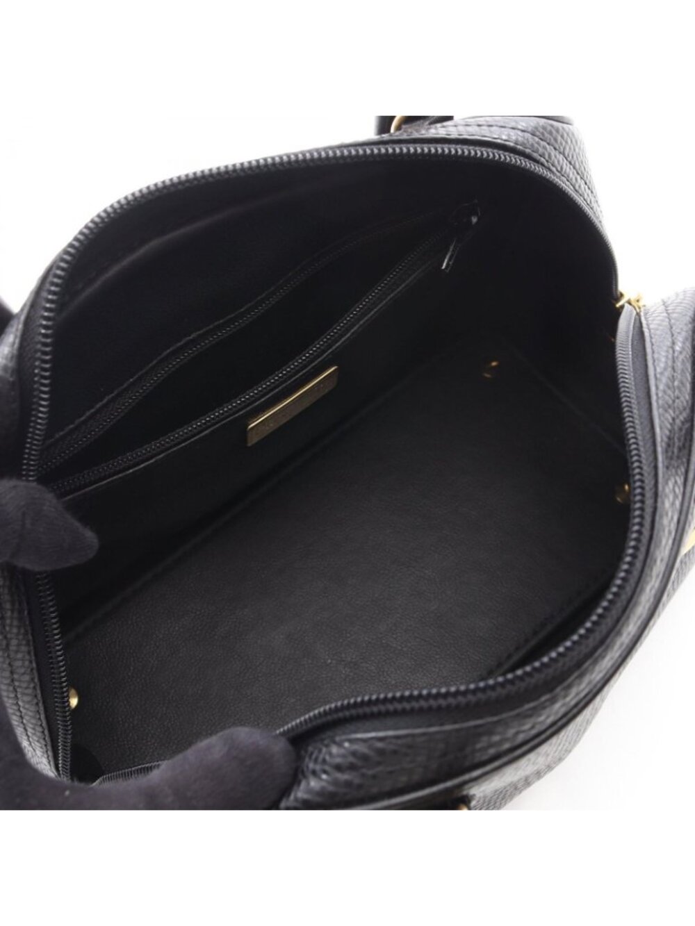 Dior CD Logo 2-Way Black Leather Mini Boston Bag - Picture 3 of 9